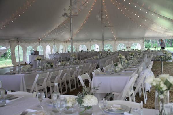 Camp Woodbury wedding tables