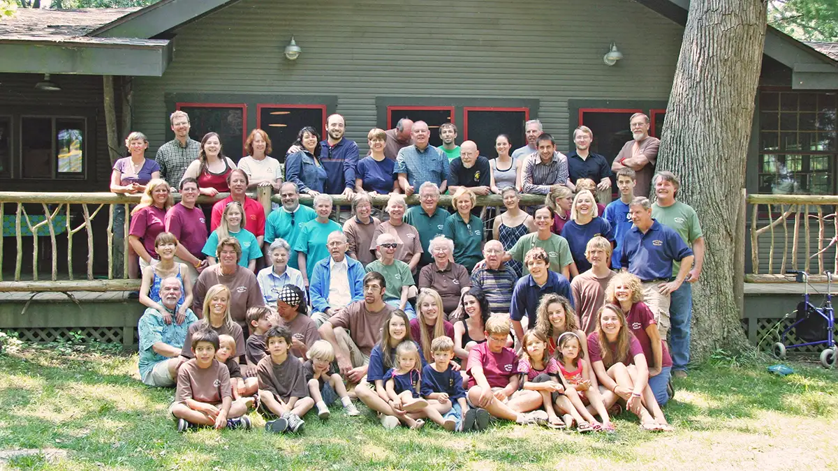family-reunion-group-photo_2 family reunion group photo at Camp Woodbury